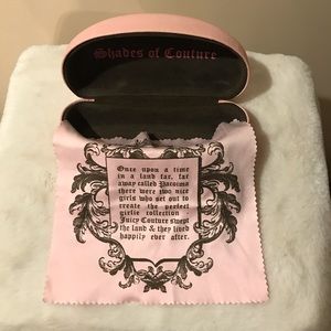 Juicy Couture Sunglass Case With Cloth